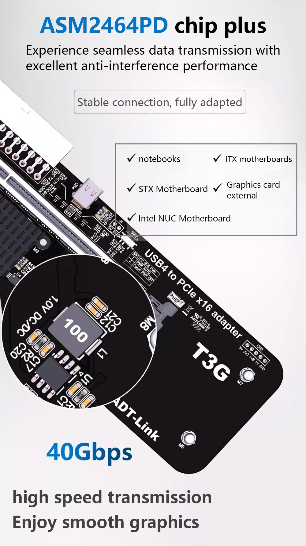 ADT-Link-UT3G-Externe-Grafikkarten-Dock-USB4-zu-PCI-E-40-x16-eGPU-Adapter-Thunderbolt34-fuumlr-NUC-I-2016197-4